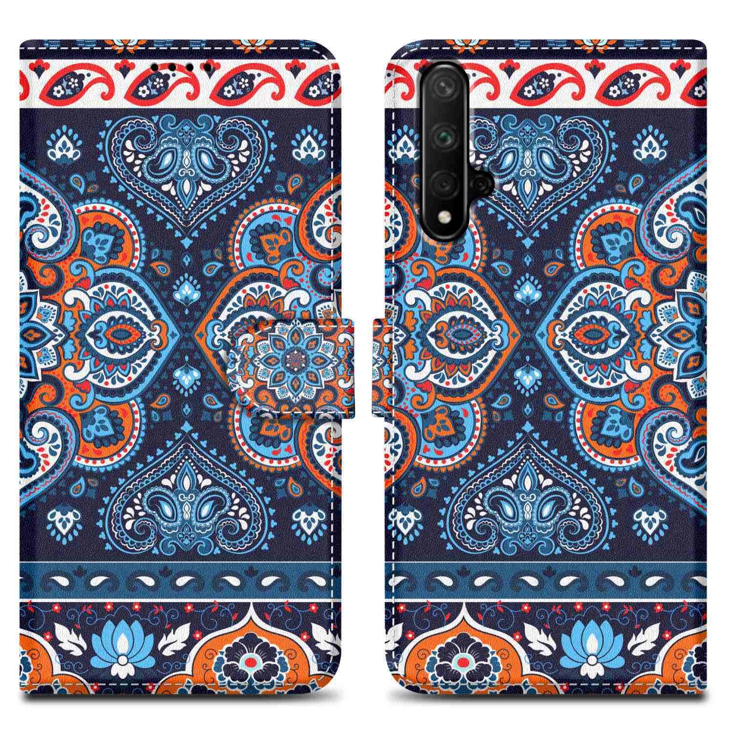 Etui ochronne Cadorabo do Honor 20 / 20S / Huawei NOVA 5T niebieskie etui na telefon komórkowy etui ochronne etui magnetyczne