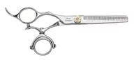 Nożyczki fryzjerskie - Olivia Garden SwivelCut, degażówki fryzjerskie dla leworęcznych, 6.35 - miniaturka - grafika 1