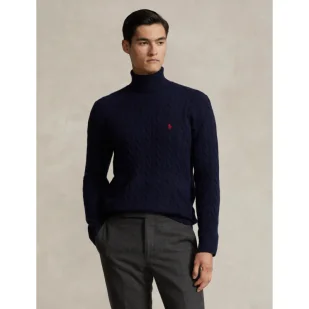 POLO RALPH LAUREN Wełniany golf | Slim Fit | z dodatkiem kaszmiru - Swetry męskie - miniaturka - grafika 1