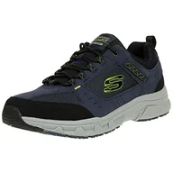 Trampki męskie - Skechers Męskie trampki Oak Canyon, Niebieska granatowa limonka Nvlm - 47.5 EU - miniaturka - grafika 1