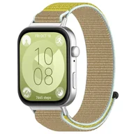 Akcesoria do smartwatchy - Opaska pasek nylonowy Vanfone do Huawei Watch Fit 3, słoneczny żółty - miniaturka - grafika 1