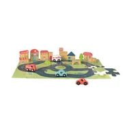 Puzzle - Egmont Toys Drewniane puzzle, miasto i samochodziki | Toys 5420023034496 - miniaturka - grafika 1