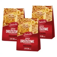 Dodatki do ciast w proszku - Delecta Duża blacha ciasto drożdżowe Zestaw 3 x 600 g - miniaturka - grafika 1