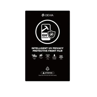 Devia Zestaw folii smartfon UV 0,19mm matowa prywatyzujca do maszyny tncej 20szt 6H - Szkła hartowane na telefon - miniaturka - grafika 1