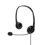 Słuchawki - Lindy Headset USB 42870 czarne - miniaturka - grafika 1