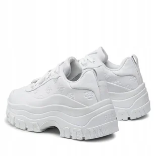 GUESS BIAŁE PÓŁBUTY DAMSKIE ZE WZOREM LOGO I SZNUROWANIEM 39 GPB - Półbuty damskie - miniaturka - grafika 1