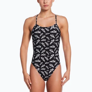 Strój pływacki jednoczęściowy damski Nike Hydrastrong Cutout - Stroje kąpielowe - miniaturka - grafika 1