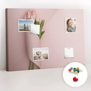 Organizer, Tablica korkowa 100x70 cm + Kolorowe Pinezki - Bukiet kwiatów - Tablice i flipcharty - miniaturka - grafika 1