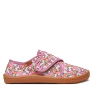 Buty dla dziewczynek - Kapcie Froddo Barefoot Slippers G1700408-4 D Różowy - miniaturka - grafika 1