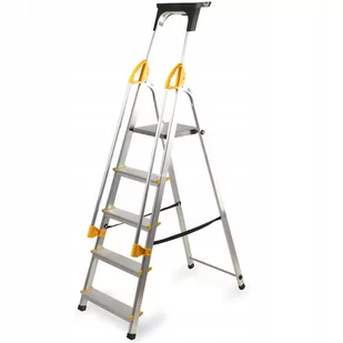 Kadax Drabina Profesjonalna Z Poręczami 5 Stopni - Drabiny Kadax Drabina Profesjonalna Z Poręczami 5 Stopni - Drabiny - miniaturka - grafika 1