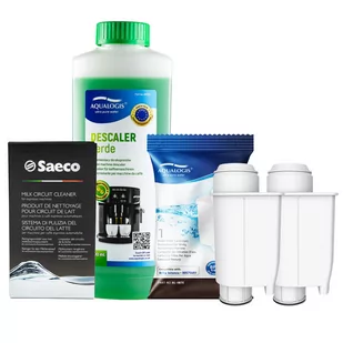 Zestaw do Ekspresu Philips Saeco Filtr AL-Inte+ 2szt, Verde 500ml, CA6705/60 Środek do Obiegu Mleka - Akcesoria i części do ekspresów do kawy - miniaturka - grafika 1