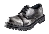 Botki męskie - krótkie glany ALTERCORE białe przecierane 3-dziurkowe (350 WHITE RUB-OFF)-36 - miniaturka - grafika 1