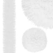 Oświetlenie świąteczne - Łańcuch choinkowy 6m biały, girlanda na choinkę, średnica 10cm - miniaturka - grafika 1