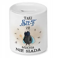 Skarbonki - Skarbonka Dla Szefa na Urodziny Imieniny Prezent z Nadrukiem ze Zdjęciem + Opakowanie na prezent (wzór 02) - miniaturka - grafika 1