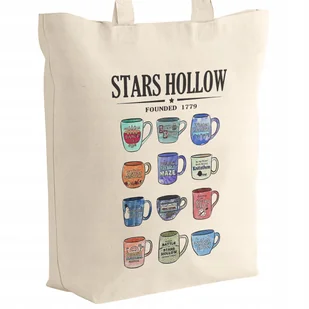 Torba bawełniana z dnem Gilmore Girls Stars Hollow Dla Fanów Serialu - Torby i wózki na zakupy - miniaturka - grafika 1