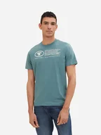 Koszulki męskie - Tom Tailor T-Shirt 1035611 Zielony Regular Fit - miniaturka - grafika 1