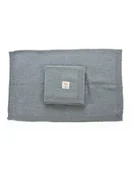 Koce i narzuty dla dzieci - Poofi Kocyk merino Kyoto szary - miniaturka - grafika 1