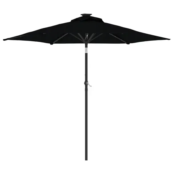 VMP Parasol Ogrodowy Składany Na Słupku Zadaszenie Oświetlenie Led 225x225x212