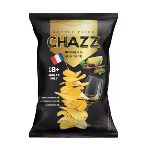 CHIPSY ziemniaczane o smaku MAŁŻY w BIAŁYM WINIE 90g - Chipsy - miniaturka - grafika 1
