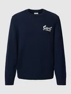 Swetry męskie - Sweter z dzianiny z nadrukiem z logo model ‘LETTERMAN’ - miniaturka - grafika 1