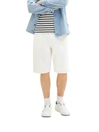 Spodenki damskie - TOM TAILOR Męskie 1036290 bermudy dżinsowe szorty, 10101-biały denim, 28, 10101 - White Denim - miniaturka - grafika 1