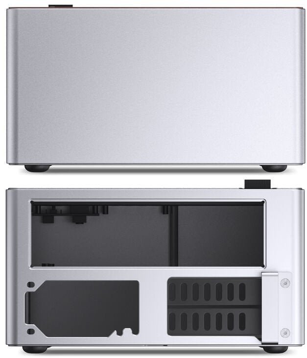 Jonsbo NV10 PC Gehuse, Mini-Gehuse, ITX - silber
