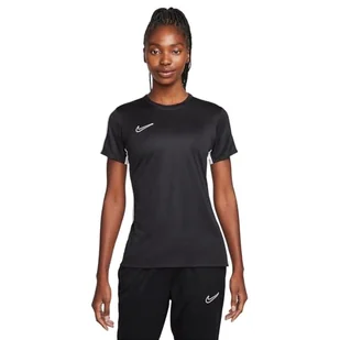Nike Damskie W Nk Df Acd23 Top Ss Branded, Black/Black/Metallic Gold, DX0521-013, XL - Koszulki i topy damskie - miniaturka - grafika 1