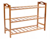 Szafki na buty - Stojak Na Buty Obuwie Regał Półka Szafka Do Przedpokoju Bambusowa Drewniana - miniaturka - grafika 1