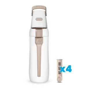 Butelka filtrująca Dafi SOLID 0,7 l cappuccino z 4 filtrami - Butelki filtrujące - miniaturka - grafika 1