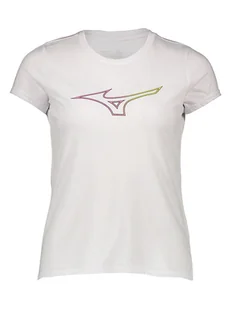 Mizuno Koszulka sportowa w kolorze białym - Koszulki sportowe damskie - miniaturka - grafika 1