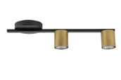 Lampy sufitowe - Sky lampa sufitowa 2-punktowa czarna/złota 33432 - miniaturka - grafika 1