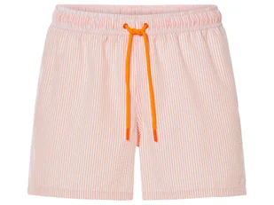 LIVERGY® Szorty kąpielowe męskie ze strukturą seersucker (Pomarańczowy/biały, 7/XL) - Kąpielówki męskie - miniaturka - grafika 1