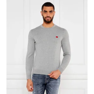 HUGO Sweter San Cassius Regular Fit - Swetry męskie - miniaturka - grafika 1
