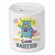 Skarbonki - Skarbonka 330 ml Dla Bartka Syna Dziecka Prezent z Nadrukiem ze Zdjęciem + Opakowanie na prezent (wzór 04) - miniaturka - grafika 1