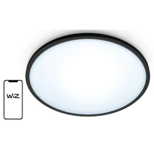Philips WiZ Super Slim 14W LED Plafon sufitowy 2700-6500K 1300lm czarny - Systemy inteligentnych domów - miniaturka - grafika 1