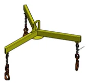 Wyposażenie gospodarstwa rolnego - Trawers trójramienny (udźwig: 1000 kg, ramię: 500mm) 33982799 - miniaturka - grafika 1