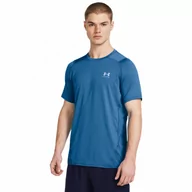 Koszulki sportowe męskie - Męska koszulka treningowa Under Armour UA HG Armour Fitted SS - niebieska - UNDER ARMOUR - miniaturka - grafika 1