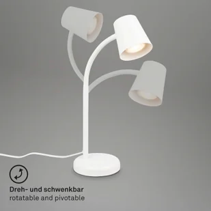 Briloner Lampa stołowa Skriva, oprawa GU10, biała - Lampy stojące - miniaturka - grafika 4