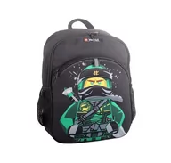 Plecaki szkolne i tornistry - Czarny plecak LEGO® NINJAGO Lloyd, 27,5x37x9 cm - miniaturka - grafika 1