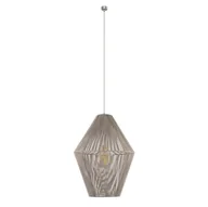 Lampy sufitowe - Lampa wisząca z regulacją Hagata 5128 Shilo klatka boho beżowy - miniaturka - grafika 1