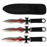 Noże - Noże do rzucania Martinez Albainox Black Cross Set 3szt (31884) - miniaturka - grafika 1