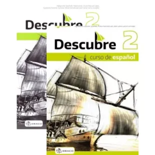 Pakiet Descubre 2. Curso de español. Podręcznik i Zeszyt ćwiczeń - Książki do nauki języka hiszpańskiego - miniaturka - grafika 1
