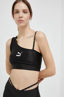 Koszulki sportowe damskie - Puma top sportowy Dare To damski kolor czarny - miniaturka - grafika 1