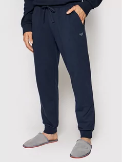 Spodnie męskie - Armani Emporio Underwear Spodnie dresowe 111777 1A565 00135 Granatowy Regular Fit - grafika 1