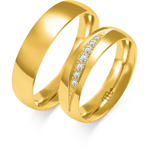 Obrączki ślubne z brylantami Złoty Skorpion – C118 - Obrączki ślubne - miniaturka - grafika 3
