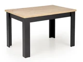 Stoły - Stół rozkładany drewniany BAGIO 120-160/80 dąb artisan/czarny - miniaturka - grafika 1