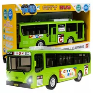 Zabawki zdalnie sterowane - Autobus Miejski Dla Dzieci Otwierane Drzwi Napęd Dźwięki Led Interaktywny - miniaturka - grafika 1