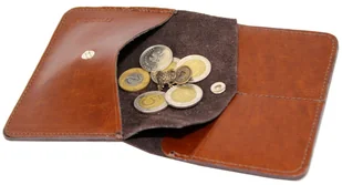 Etui Na Karty Dokumenty PolskaGalanteria Duże BRĄZOWY Skóra Naturalna Pionowe z Miejscem Na Bilon MOTYW KARABIN 12 x 9 [cm] - Etui na dokumenty i karty - miniaturka - grafika 7