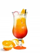 Kieliszki - Komplet Kieliszek Koktajlowy Do Drinków 420ml Pomarańczowy 6 Szt. - miniaturka - grafika 1