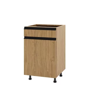 Bari Plus Szafka Dolna Lewa D1S-50_Modern Dąb Kamienny - Meble kuchenne - miniaturka - grafika 1